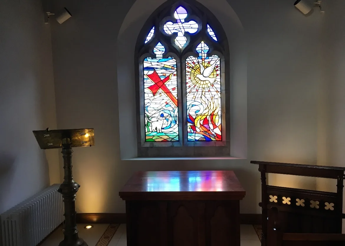 Completed commemorative Fire Chapel